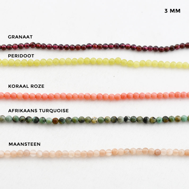 edelsteen kralen opties 3 mm