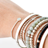 Armband cuff edelsteen