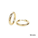 Oorbellen klap creolen rond