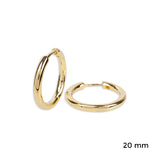 Oorbellen klap creolen rond