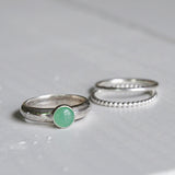 Ring Aventurijn Basic - Ringen - Zilver & Zoet