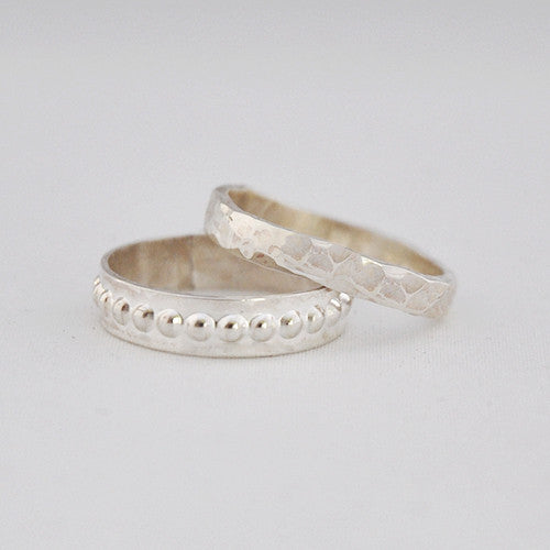 Ring stip breed - Ringen - Zilver & Zoet