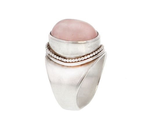 Ring Rozenkwarts - Ringen - Zilver & Zoet