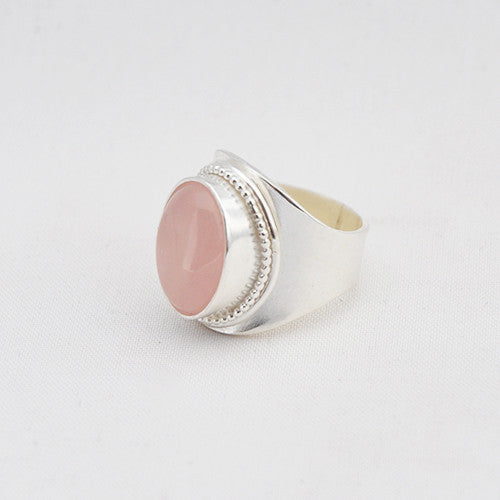 Ring Rozenkwarts - Ringen - Zilver & Zoet