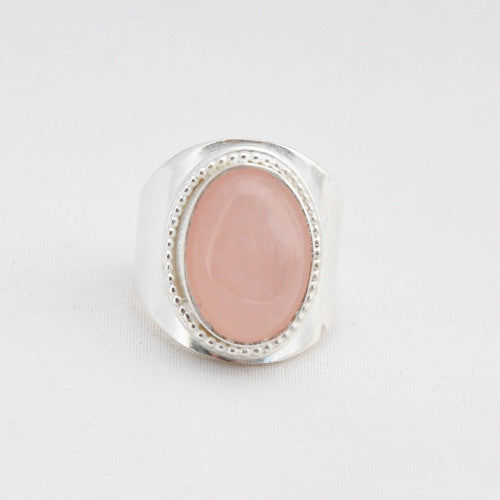 Ring Rozenkwarts - Ringen - Zilver & Zoet