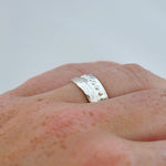Ring stip breed - Ringen - Zilver & Zoet