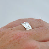 Ring stip breed - Ringen - Zilver & Zoet