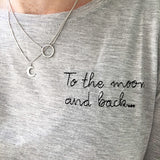 Ketting halve maan - ketting - Zilver & Zoet