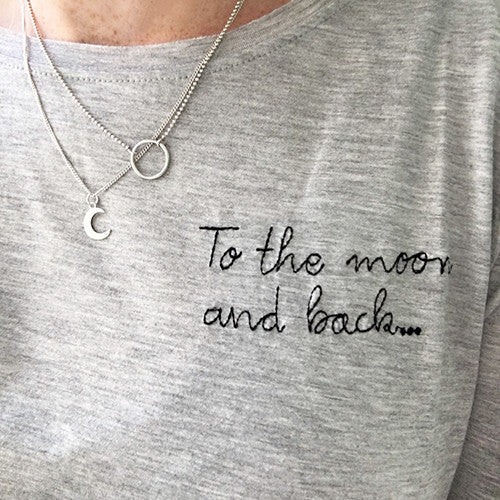 Ketting halve maan - ketting - Zilver & Zoet