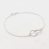 Armband twee cirkels twist