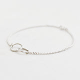 Armband twee cirkels twist