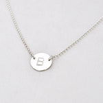 Ketting letter rondje - ketting - Zilver & Zoet