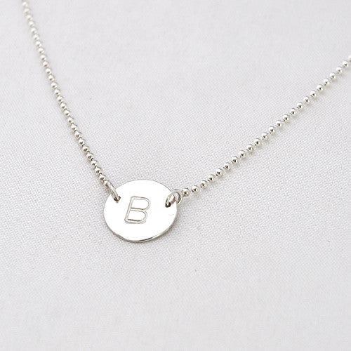 Ketting letter rondje - ketting - Zilver & Zoet