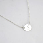 Ketting letter rondje - ketting - Zilver & Zoet
