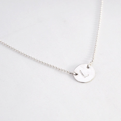 Ketting letter rondje - ketting - Zilver & Zoet