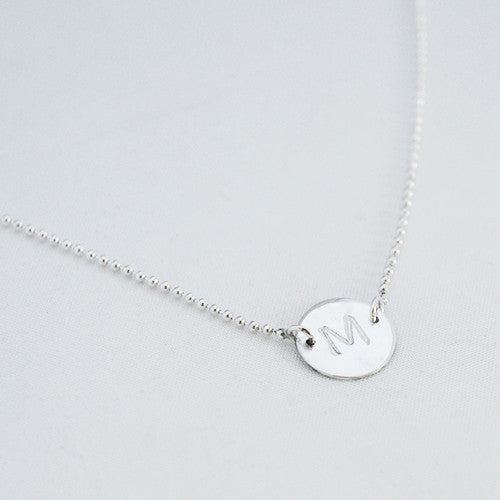 Ketting letter rondje - ketting - Zilver & Zoet