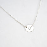 Ketting letter rondje - ketting - Zilver & Zoet