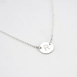 Ketting letter rondje - ketting - Zilver & Zoet