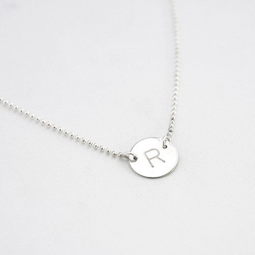 Ketting letter rondje - ketting - Zilver & Zoet