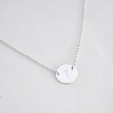 Ketting letter rondje - ketting - Zilver & Zoet