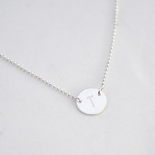 Ketting letter rondje - ketting - Zilver & Zoet
