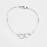 Armband twee hartjes