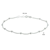 Enkelbandje balletjes 3 mm