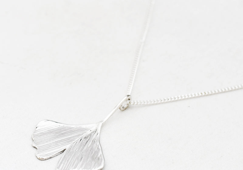 Ginkgo blad ketting hanger
