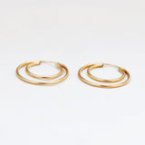 Oorbellen creolen dubbel