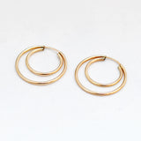 Oorbellen creolen dubbel