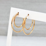 Oorbellen creolen dubbel