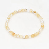 Armband citrien 4 mm