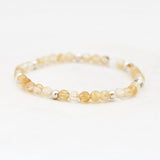 Armband citrien 4 mm