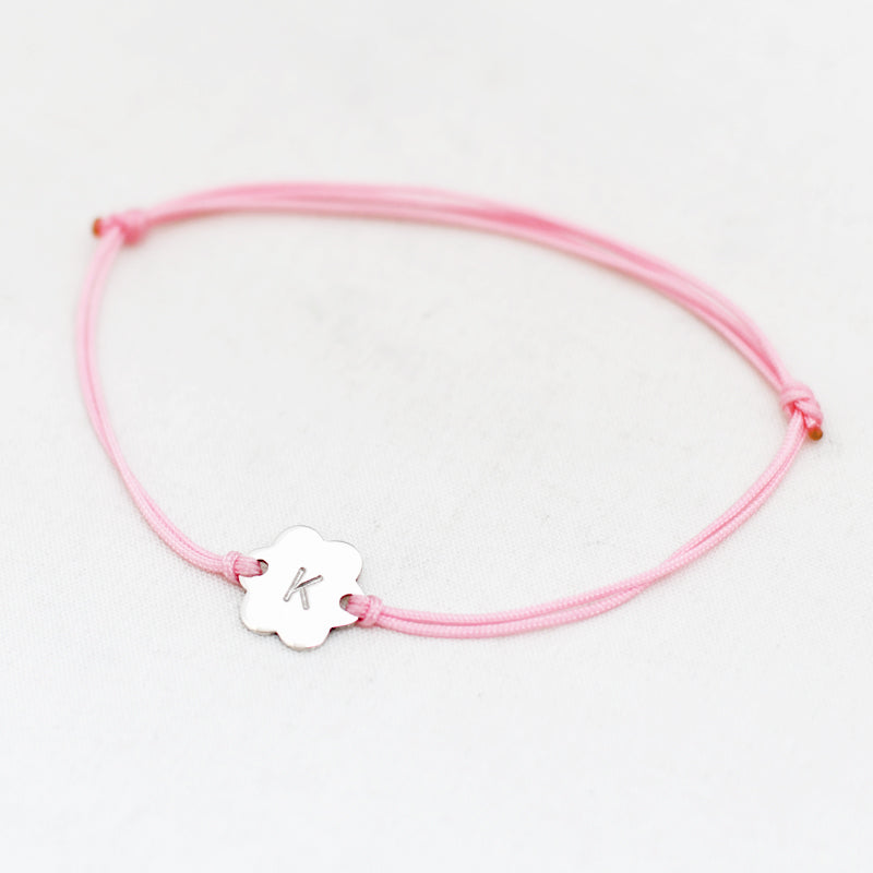 Armband bloem letter nylon