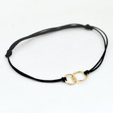 Armband twee cirkel nylon