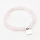 Armband rozenkwarts 6 mm