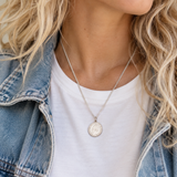 Ketting zilveren kwartje