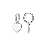 Oorbellen klapcreolen bedel hart