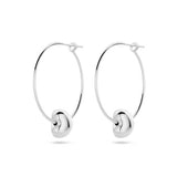 Oorbellen creolen hart kraal