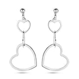 Oorbellen drie hartjes