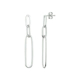 Oorbellen paperclip lang