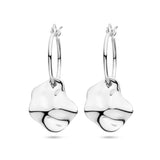 Oorbellen creolen scharnier gehamerd muntje