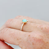 Ring edelsteen bolletjes