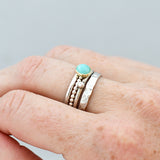 Ring edelsteen bolletjes