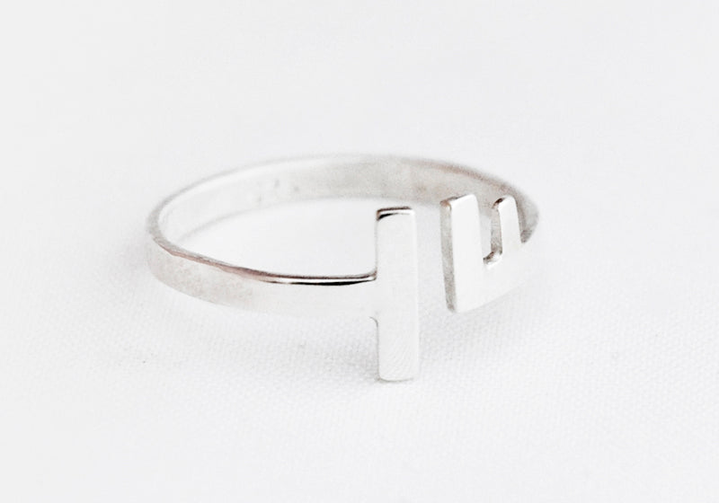 RING LETTER T F