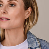 Oorbellen ketting veer