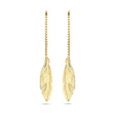 Oorbellen ketting veer