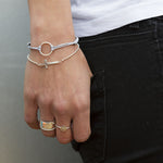 Armband cirkel nylon - Armbanden - Zilver & Zoet