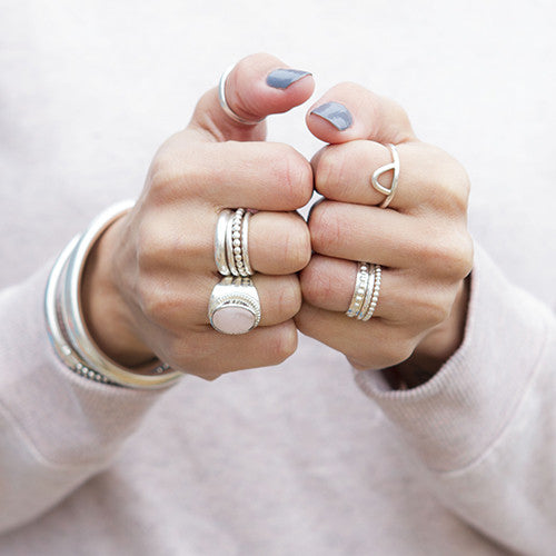Ring Rozenkwarts - Ringen - Zilver & Zoet