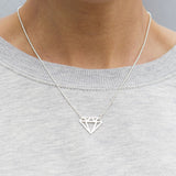 Ketting diamant - ketting - Zilver & Zoet